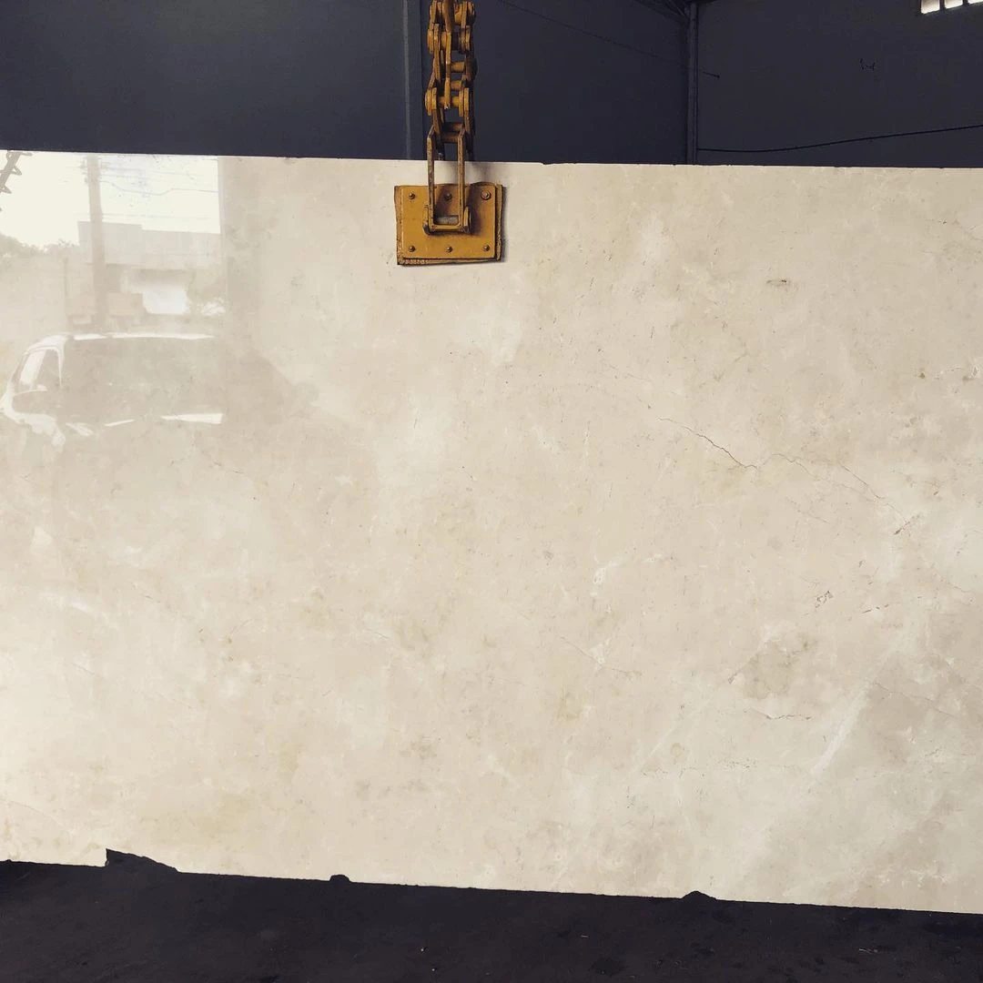 Crema marfil marble slab gangsaw