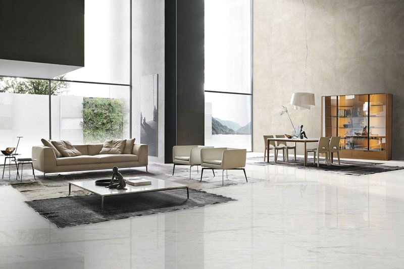 Ariston White Marble flooring
