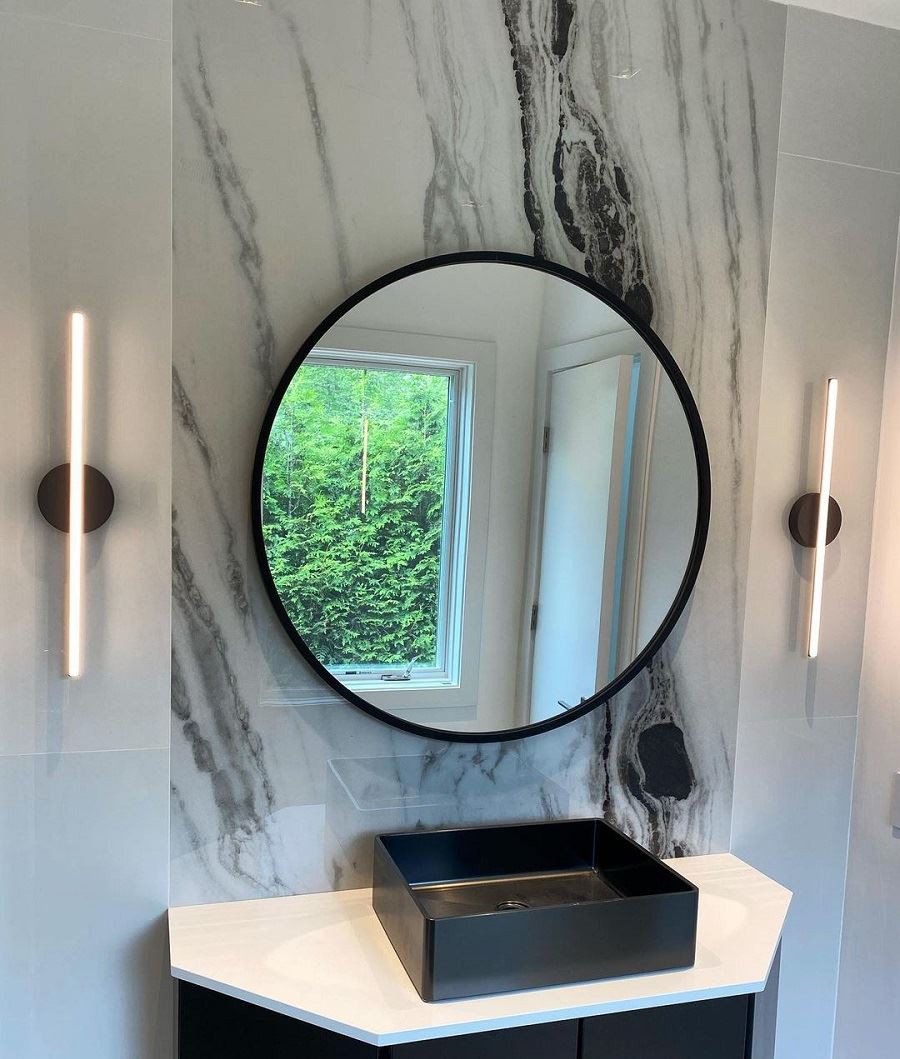 Panda marble wall tile