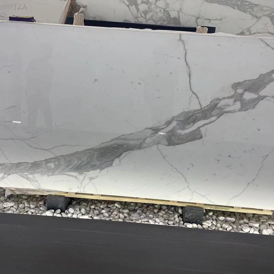 Calacatta White Marble full slab