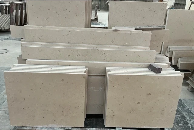 Beige Castle Limestone Tiles For Residential And Commercial Projects high quality