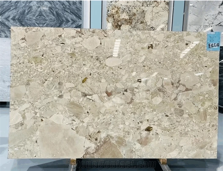 Polished Italy Monet Garden Marble Slabs For Decoration price