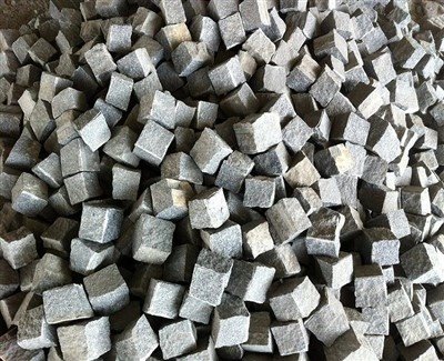 Gwenithfaen Llwyd G654 Cobblestones Arian Palmantau Fflam Llwyd Ysgafn