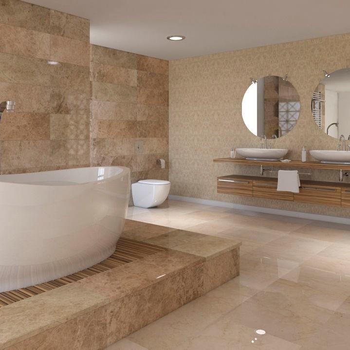 Light Emperador Marble Tile For Floor