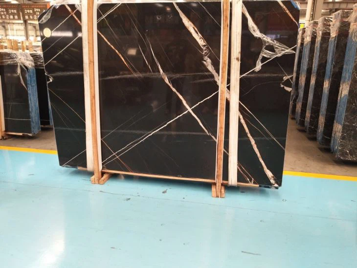 Nero Laurent Black Gold Marble