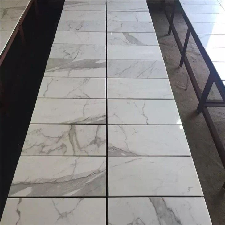 Calacatta White Marble polished tiles