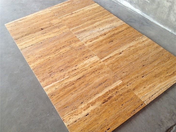 Golden Travertine Honed Tiles
