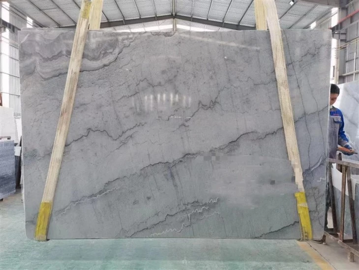 Bruce Grey Marble Slabs For Countertop , Flooring And Wall.