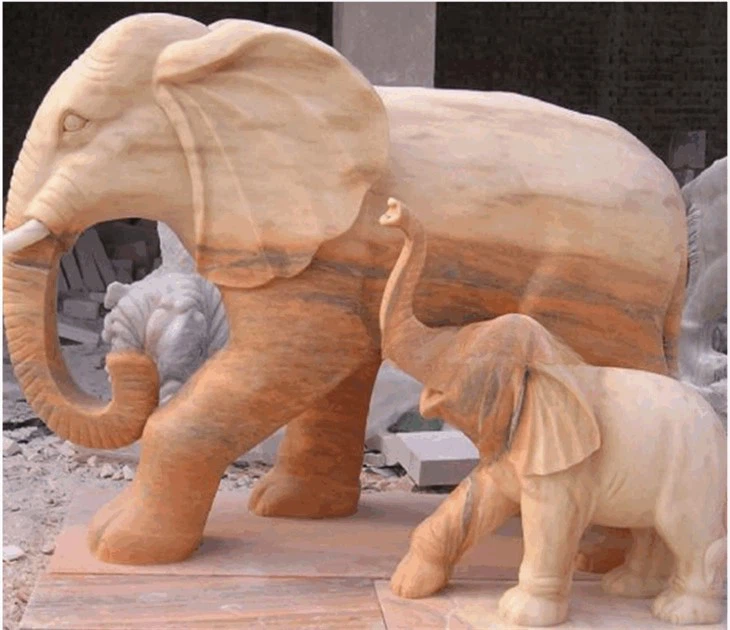 Hand Carved Stone Animal Garden Sculpture For Sale